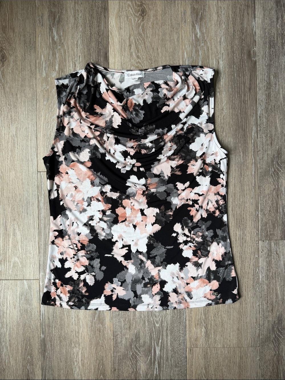 Calvin Klein Sleeveless Floral Blouse